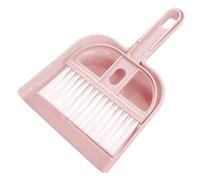 Topiky Set di Paletta e Spazzole Manuali, Scopa Piccola e Compatta, Combinata per Strumento di Pulizia del Tavolo da Scrivania (Roseo)