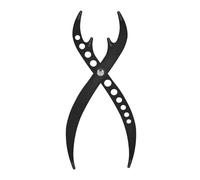 Topiky Sopracciglia Calibro Rapporto Aureo, Righello Posizione 3 Punti (#3) | Strumento per misurare le sopracciglia in acciaio inossidabile, righello simmetrico con design curvo, per microblading