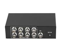 Topiky Splitter Box Video BNC a 8 Porte, Amplificatore Distributore di Segnale Coassiale 1080P per Video Pubblico, Insegnamento TV, Monitoraggio Multischermo (1)