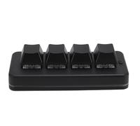 Topiky Tastiera da Gioco Meccanica Avanzata Macro 4 Tasti Illuminazione RGB USB Cablata per Programmatori