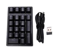 Topiky Tastierino Numerico Meccanico, Tastierino Numerico Wireless 21 Tasti Bluetooth, Mini Portatile Ricaricabile per contabilità Finanziaria,