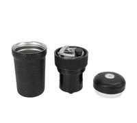 Topiky Tazza per macinacaffè, Tazza Isolata in Acciaio Inossidabile 316 da 400 Ml, da Viaggio per macinacaffè Manuale per Ufficio Domestico (BLACK)