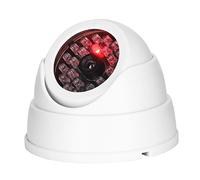 Topiky Telecamera di Sorveglianza Simulata, Telecamera Dome Fittizia, Dome Simulata Wireless per Interni Ed Esterni Mr-18b con 30 LED IR Fittizi, di Sicurezza Finta per Negozio di Casa e Ufficio