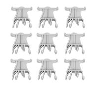 Topiky Terminal Marker Carrier, 100pcs for 35mm DIN Rail | Supporto universale per segnaletica terminale, materiale durevole PA66, etichetta di marcatura UK B1 per cablaggio