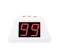 Topiky Timer Digitale a 4 Lati con Display LED da 1,4 Pollici per Funzioni di Conto alla Rovescia e Cronometro per Giochi di Scacchi e da Tavolo (White)