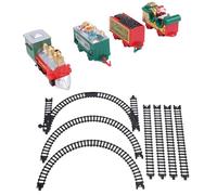 Topiky Trenino Elettrico, Set Trenino Elettrico per Bambini, Set da Gioco Ferroviario Alimentato a Batteria per Ragazzi e Ragazze, Kit Ferroviari Giocattolo Confezionati per Bambini, Compleanno di