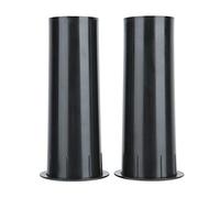 Topiky Tubo Aria Altoparlante, Tubo rovesciato da 50 mm a Foro Aperto da 2 "con estremità Svasate per Altoparlante da 4-6 Pollici - 2 Pezzi(Nero)