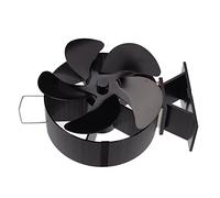 Topiky Ventilatore per Stufa Alimentato a Calore, Ventilatore per Camino a Legna a 5 Pale, Circola l'aria Calda in Modo Efficiente, per Camino Resistente Alle Alte Temperature per la Casa Ecologica