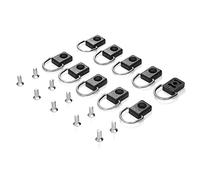 TOPINCN 10 Pezzi Black Canoe Kayak Fishing D Ring Impostare Un Forte Anticorrosivo per L'accessorio Kit Bungee