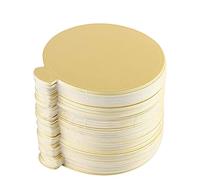 TOPINCN 100 Pezzi Mini Board di Torta, Mousse Dorate per Cupcake Papatto per Cupcake Dessert Espositivo per la Pasticceria Torta per Feste di Compleanno, Piccola Piastra di Torta
