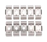 TOPINCN 10pcs Accessori per la Recinzione a Doppio Tappetino Accessori per la Piastra Piatti in Acciaio Inossidabile Connettore Ad Angolo Hardware,