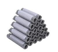 TOPINCN 20 Pezzi Bastoncini per Permanente Capelli Asta per Permanente Soffici Rulli per Capelli Set di Strumenti per Parrucchiere Ferro Arricciacapelli, Grigio, Senza Accessori (GRAY)