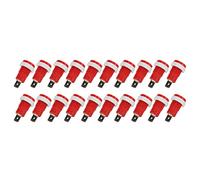 TOPINCN 20 Pz/set Presa a Banana Connettore Femmina Corrente Stabile, Terminale in Ottone per Navi, Camion, 4 Mm/0,16 Pollici (rosso)