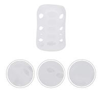 TOPINCN 3 Pezzi Copri Biberon per Bambini Manicotto Anticaduta in Silicone, Elegante Protezione per Biberon per Latte Presa Comoda, Scatola Bianca/Coperchio per Viaggi a Casa (WHITE)