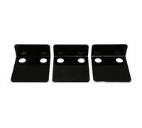 TOPINCN 3 Pezzi Piccole Telecamere di Sicurezza Scaffale a Parete, Vassoio per Fotocamera a Parete, Set di Scaffali Galleggianti, Staffa a con 6 Cavi e Nastri Adesivi da 10 Pc per (BLACK)
