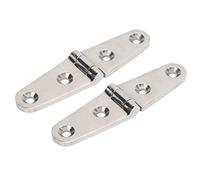 TOPINCN 316 Cinghie Ad Alte Prestazioni in Acciaio Inossidabile con Fori per Porte di Chiusura della Barca, Lucidatura a Specchio per la Massima Durata, Hardware per la qualità del Mare (2 fori: