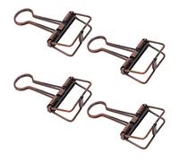 TOPINCN 32 Mm, 50 Pezzi Clip per Raccoglitore in Metallo Clip per Coda Cava in Metallo Clip per Raccoglitore Piccolo per Uso Domestico Scuola Ufficio per Uso Domestico Scuola Ufficio, (Colore Rame)