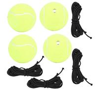 TOPINCN 4Pcs High Elastic Tennis Balls with Rubber Band for Solo Training -