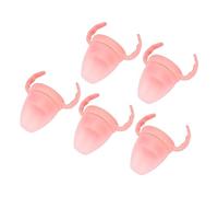 TOPINCN 5 Pcs Gandage Tappo a Cupola Rosa Insieme Grande Bottiglia di Latte con Manici Non Slippery Facile Transizione in Bottiglia All' per la Casa e un Uso del Viaggio