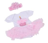 TOPINCN Abito Bambolo Abbigliamento Accessori per Bambole da 20-22 -pollici, Design Squisiti di Squisiti Top Bordo Rosa, Modellazione Realistica per Abito di Simulazione di Bambini Felici e