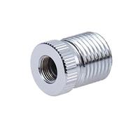 TOPINCN Adattatore di Conversione del Raccordo per Aerografo, Durevole e Versatile, Converte le Filettature di Tasso in 1/8" BSP per Tubi Dell'aria Standard, Acciaio Inossidabile Color Argento, 1