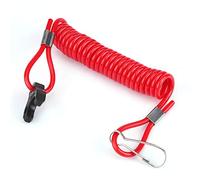 TOPINCN Adatto per Motore Fuoribordo Accensione di Emergenza Kill Switch Cavo di Sicurezza per la Massima Durata e impermeabilità, Adatto per i Diportisti, Realizzato in Plastica ABS, Rosso