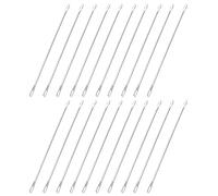 TOPINCN Ago a doppio occhiello in metallo, 9 cm di lunghezza, 20 pezzi, per macchina per maglieria con design a filettatura rapida