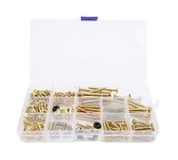 TOPINCN Assortimento di Set di Viti per Chitarra Elettrica Elementi di Fissaggio in Metallo con Scatola di Immagazzinaggio per Esperti di Riparazione di Chitarre (GOLD)