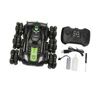 TOPINCN Auto Acrobatica RC da 2,4 GHz a 6 Ruote Motrici Fuori Strada Arrampicata Rotazione a 360 Gradi Auto Telecomandata con Luce LED Suono Modalità Vapore Acqueo per Bambini Ragazzi (GREEN)