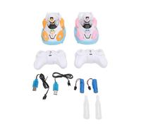 TOPINCN Autoscontri Telecomandati, Set di Autoscontri RC per 2 Giocatori, Auto da Corsa da Battaglia RC con Deriva Robotica a 2,4 GHz con Luce e Musica, Giocattolo per Genitori e Figli per (Arancio