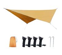 TOPINCN Baldacchino a Vela, Telo per Tenda da Mosca Resistente Alla Pioggia, Parasole da 10,5 X 8,2 Piedi per Campeggio, Patio Esterno e Protezione del Giardino (#3)