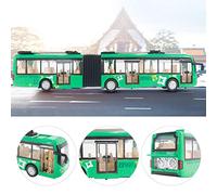 TOPINCN Bambini di Autobus per Giocattoli Elettronici, Istruzione in Autobus con Luce Fredda, Auto per Bambini per Oltre 6 Anni, Coordinamento delle Mani, Migliorando Il Modello di Traffico (Green)