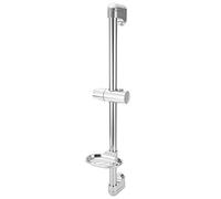 TOPINCN Barra di Scorrimento per Doccia con Scatola di Sapone Supporto per Soffione Doccia con Sollevamento in Acciaio Inox Staffa per Soffione Doccia Regolabile per Bagno G1/2"