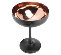 TOPINCN Bicchiere da Cocktail Infrangibile in Acciaio Inossidabile, Bicchiere da Martini, Flute da Champagne con Design Moderno, Stelo Lungo, per Feste da Bar, Raduni Domestici, Dessert (inciso)