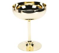 TOPINCN Bicchiere da Cocktail Infrangibile in Acciaio Inossidabile, Bicchiere da Martini, Flute da Champagne con Design Moderno, Stelo Lungo, per Feste da Bar, Raduni Domestici, Dessert (S placcato