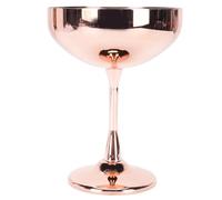 TOPINCN Bicchiere da Cocktail Infrangibile in Acciaio Inossidabile, Bicchiere da Martini, Flute da Champagne con Design Moderno, Stelo Lungo, per Feste da Bar, Raduni Domestici, Dessert (Rame