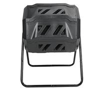 TOPINCN Bicchiere per Compost da 160 Litri, Bicchiere per Compostaggio a Doppia Camera di Grande capacità, Compostiera Rotante a Ribaltamento di Grandi Dimensioni con 2 Porte