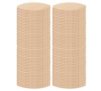 TOPINCN Biscotti per Giunzione del Legno Strumento di Ancoraggio in Legno Durevole per stabilità a Lungo Termine Materiale di Faggio 100 Pezzi (0#)