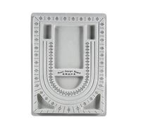 TOPINCN Board Perle, Vaso per Perline per Perline, Strumento di Organizzatore di Gioielli, Vassoio per Perline con a Forma di U e 6 Scomparti Incassati per Progetti Artigianali Fai -da