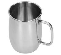 TOPINCN Boccale da Birra Ergonomico in Acciaio Inossidabile da 1000 Ml per caffè e Birra con Maniglia Facile da Usare per Forniture per la Casa e il Bar