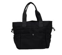 TOPINCN Borsa Termica per il Pranzo Riutilizzabile, Borsa Termica per il Pranzo, con 6 Tasche, in Tessuto Oxford Impermeabile e a Prova di Perdite, per Ufficio, Lavoro, Campeggio, Viaggi, (BLACK)