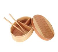 TOPINCN Box Lunch Containers Elegante box giapponese tradizionale con bacchette in legno-sushi