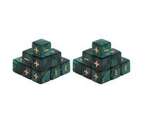 TOPINCN Calcolo Cube Leggi Compattamente Lezioni di Matematica di Simboli Incisi Facilmente da Leggere per 20pc (GREEN)