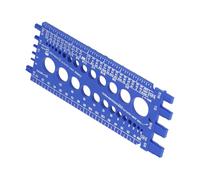 TOPINCN Calibro per Filettatura Dado Bullone Costruzione Precisa e Robusta per Officina e Garage Controllore in Plastica Ad Alta Precisione (BLUE)