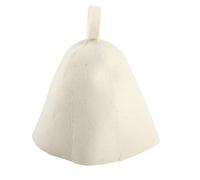 TOPINCN Cappello da Sauna in Feltro di Lana, Casco del Bagno a Vapore Beige per Uomini Donne, Sessione Spa Essenziale, Berretto da Bagno Traspirante con Anello per Il Bagno Russo Banya