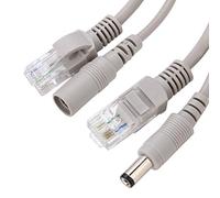 TOPINCN Cat 5 Cavo di Estensione Performance RJ45+DC Ethernet CCTV Cavo 10Mbit/S100 Mbit/S Network per Telecamere IP NVR Peso di Colore in Plastica Peso 139 G/4,9 Oz 5M/196.9FT (5m)