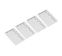 TOPINCN Checklist Board Set of 4 Durable Recyclable Chore Chart for Home