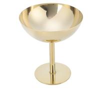 TOPINCN Ciotole per Gelati, Tazza di Budino in Acciaio Inossidabile Tazza da Dessert Ciotola Gelato Tazza di Gelati Oro per Insalata di Yogurt Dadi di Frutta Decorazione per la Casa (Alto)