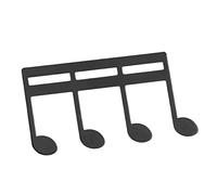 TOPINCN Clip per Spartiti Motivo a Note Metalliche Delicato Supporto per Pagine Musicali per Pianoforte e Chitarra 1 Pezzo (BLACK)