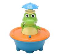 TOPINCN Coccodrillo a Spruzzo D'acqua, Fontana a Coccodrillo Illuminata con 5 modalità di Spruzzo, Giocattolo da Bagno in Plastica ABS per Bagno e Piscina (ORANGE)